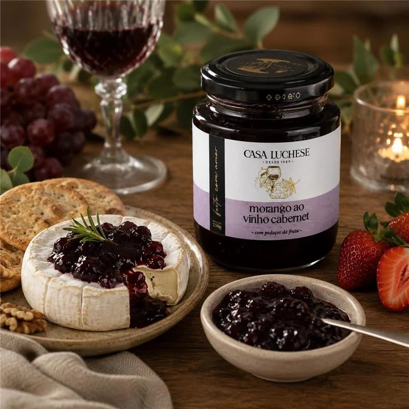 DOCE DE MORANGO AO VINHO CABERNET PREMIUM