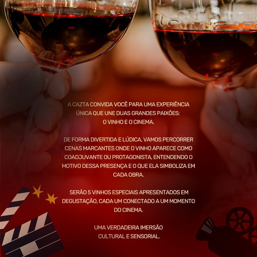 🎬🍷 OFICINA: OS VINHOS NO CINEMA | CAZTA 🍷🎬 Lote 1