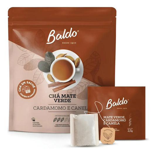 Chá Mate Verde Cardamomo e Canela