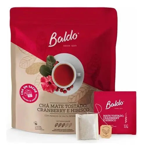 Chá Mate Tostado com Hibisco e Cranberry